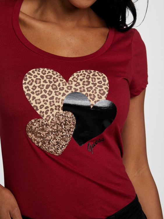 сок от цвекло червено Lennan Heart Tee Guess