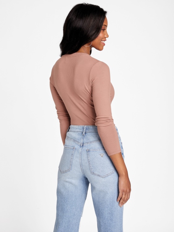 Guess Eco Delia Top печен кестен