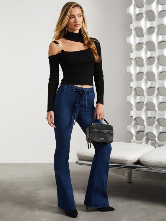 Eco Paloma кльощави панталони с колан средно изпиране Guess