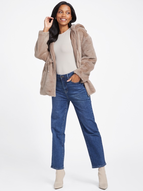 двустранно яке Guess Fomy Taupe Fatima