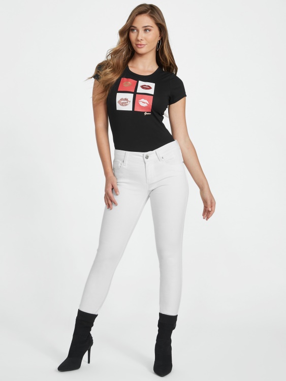 черна тениска Guess Ellamae