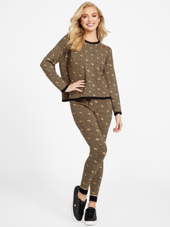 еко кутийка пуловер Guess Toasted Taupe Multi