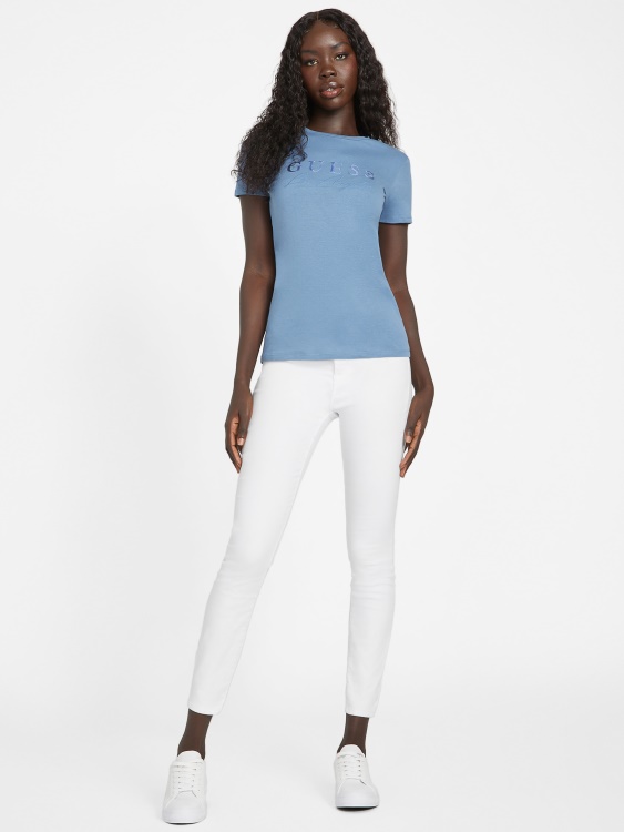 Rigel Blue Eco Sallie Logo Tee Guess