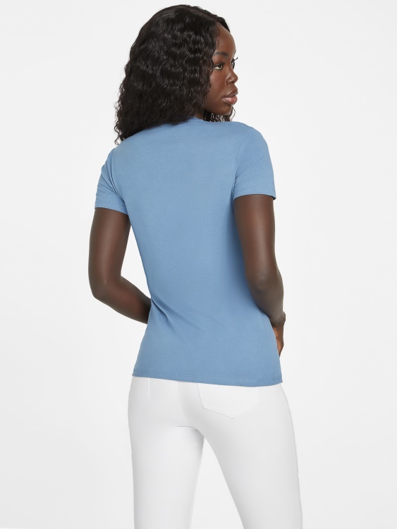 Rigel Blue Eco Sallie Logo Tee Guess