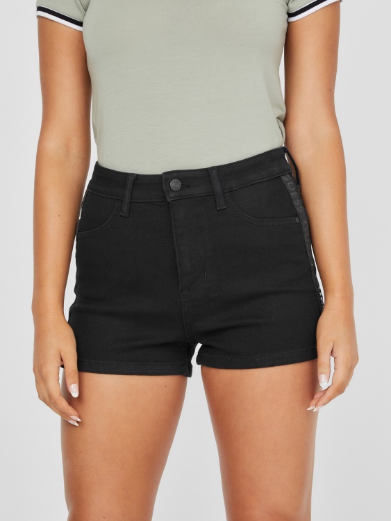 Eco Devin лого къси панталони черен Guess