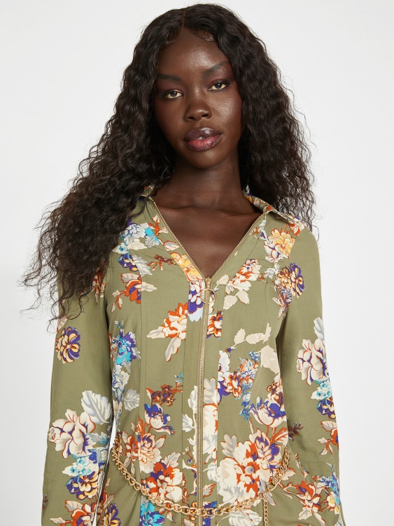 Guess рокля с луксозен принт на Abelina Challis