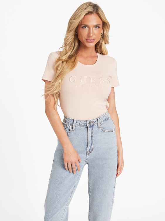 Vapor Rose Lizza бродирано лого Tee Guess