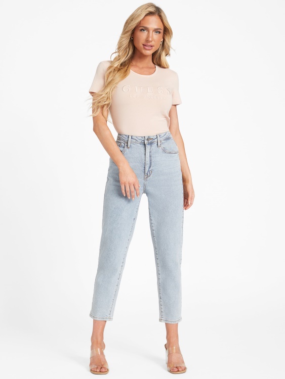 Vapor Rose Lizza бродирано лого Tee Guess
