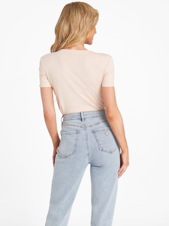 Vapor Rose Lizza бродирано лого Tee Guess