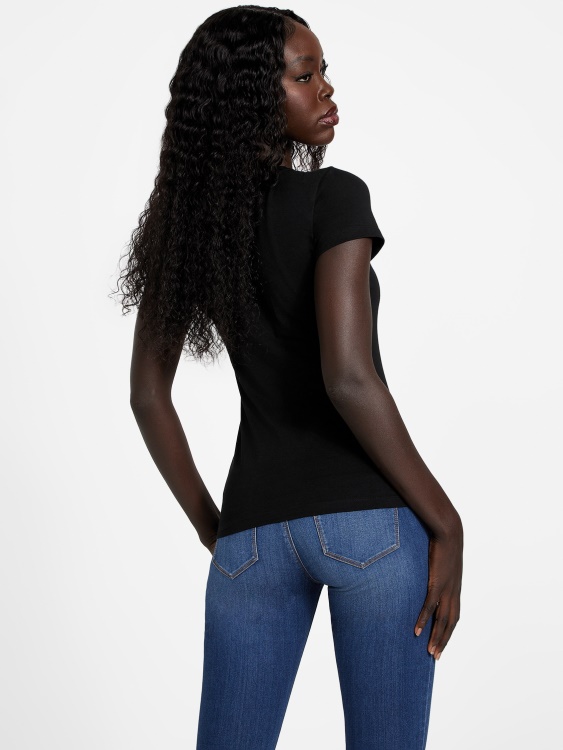 Guess Saluti Tee Jet Black