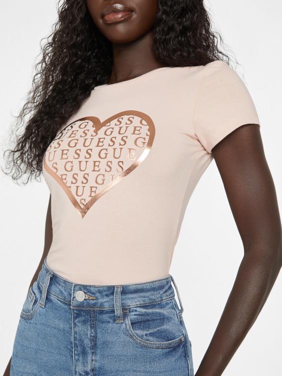 Vapor Rose Libi Heart Tee Guess