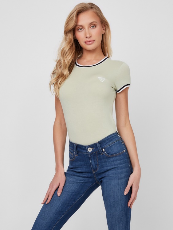Guess Freddie Ringer Tee мека пяна