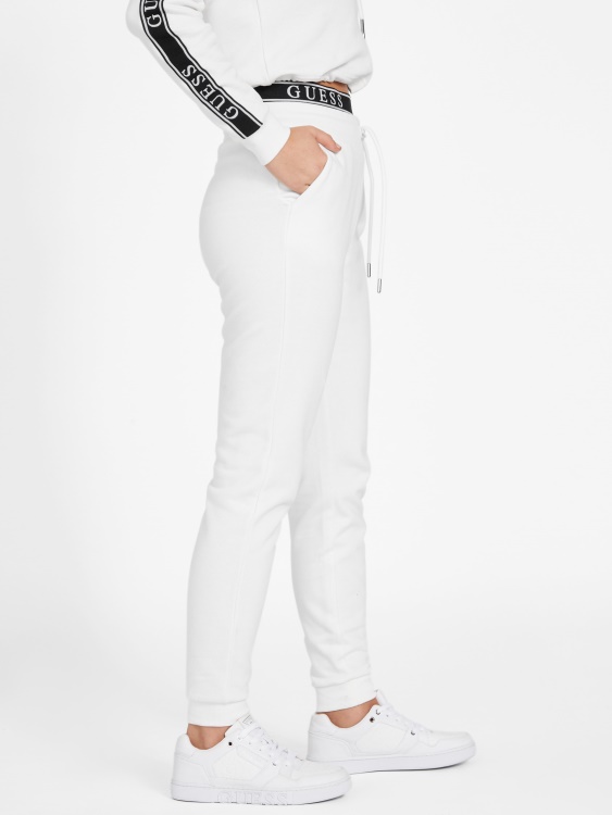 Blanc/scuffy Blanch Logo Joggers Guess