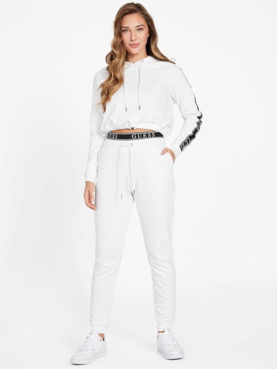 Blanc/scuffy Blanch Logo Joggers Guess