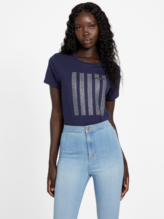 Eco Felix Bling Tee Nocturnal Navy Guess