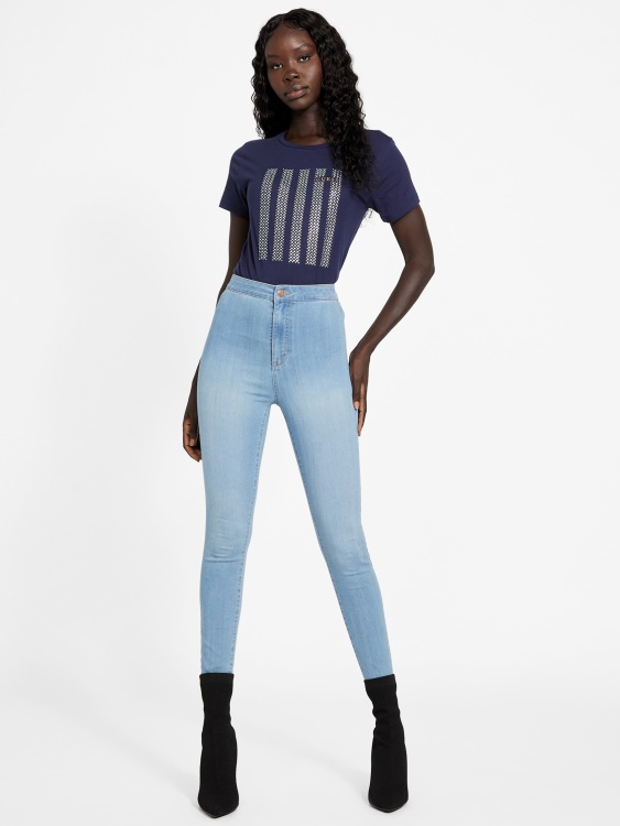 Eco Felix Bling Tee Nocturnal Navy Guess
