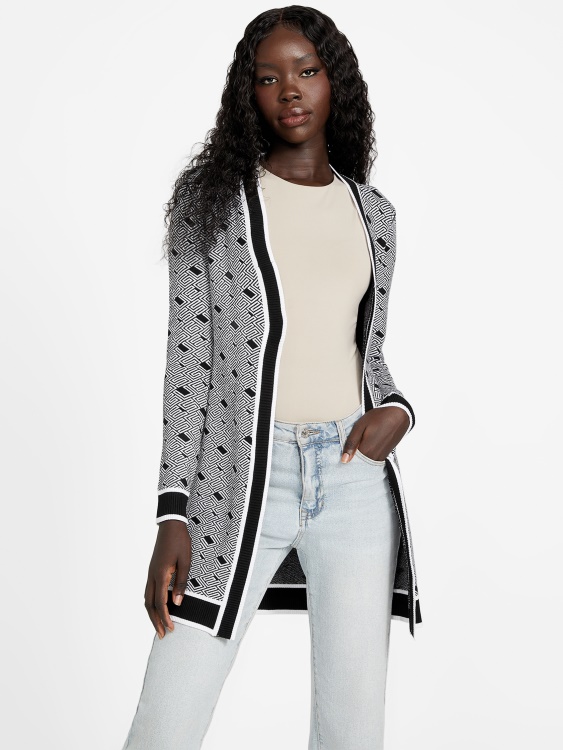 жилетка Guess Jet Black Multi Eco Cachet Logo