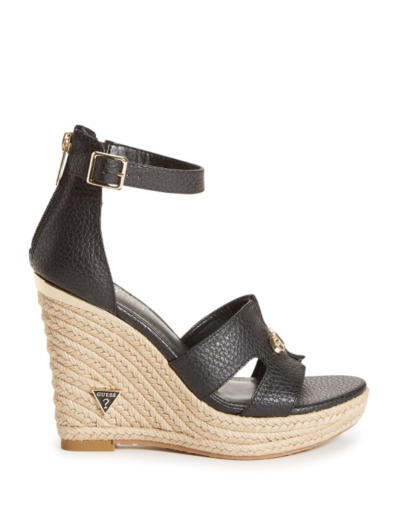 черни клинове Jessi Espadrille Guess