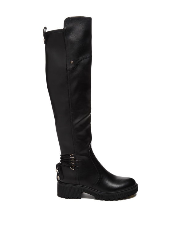 Guess Black1 високи ботуши с връзки