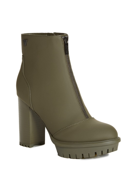 Emberly ботуши с цип Guess Dusty Green