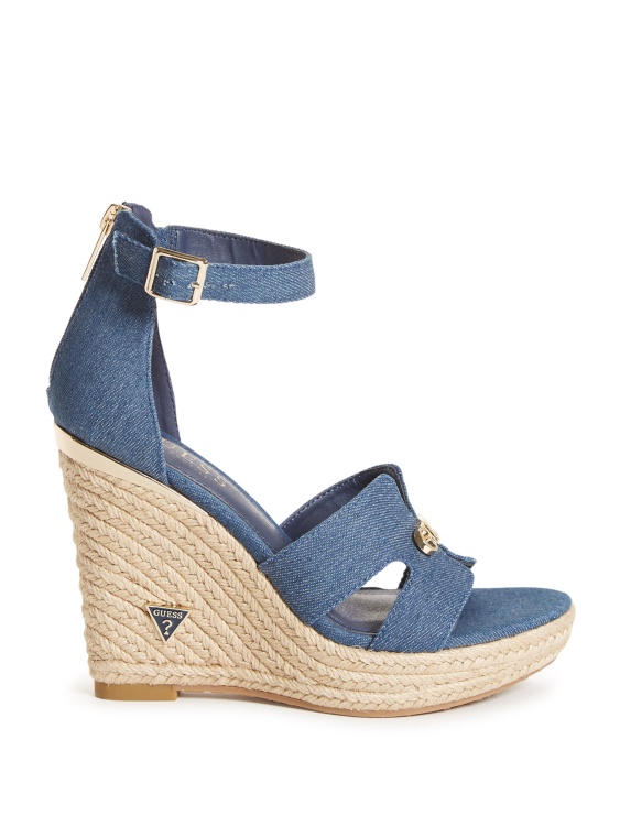 дънкови клинове Guess Jessi Espadrille