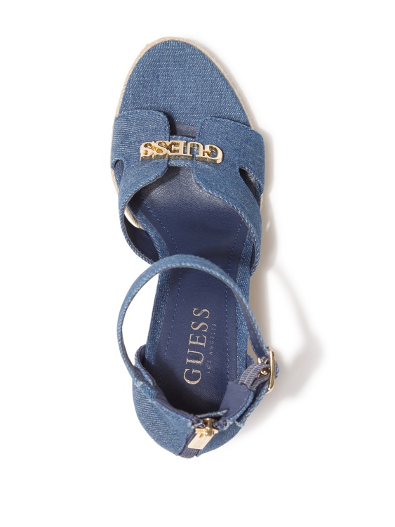 дънкови клинове Guess Jessi Espadrille
