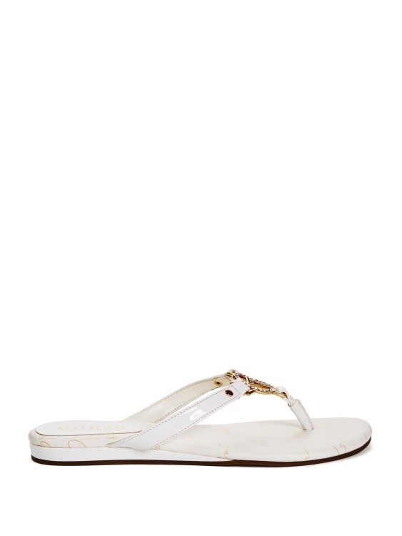джапанки с лого на кристали Makena Guess White