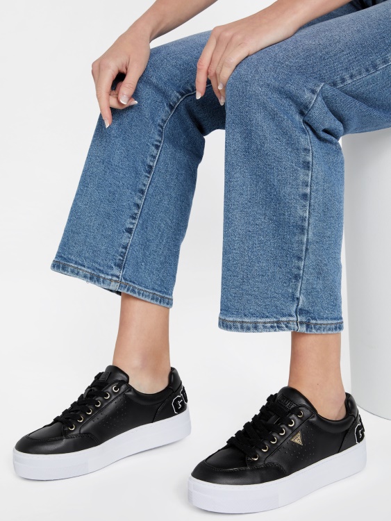 Guess Varsity ниско горно черно мулти