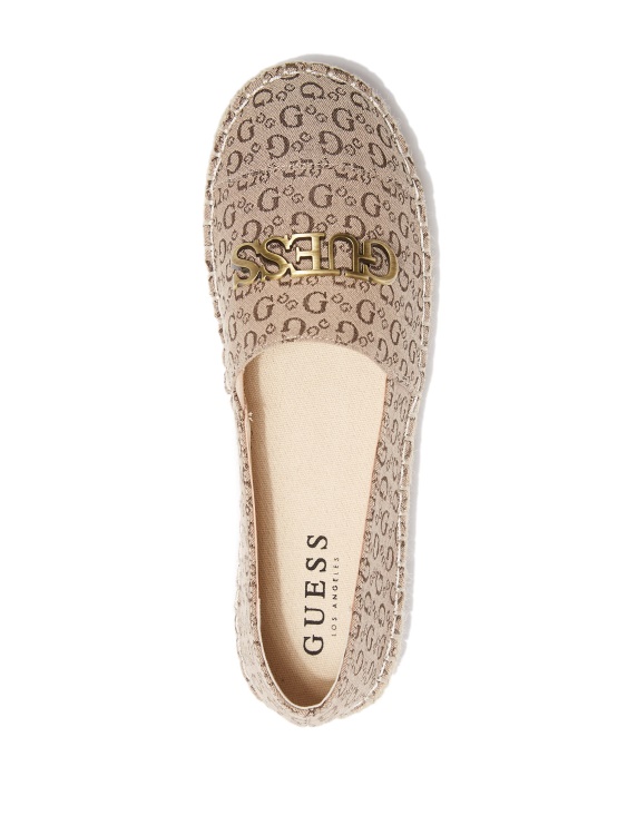 еспадрили с лого Laini Guess кафяво