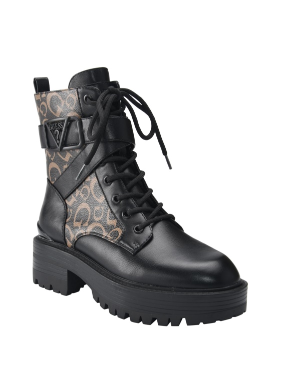 Guess плоски бойни обувки черни1