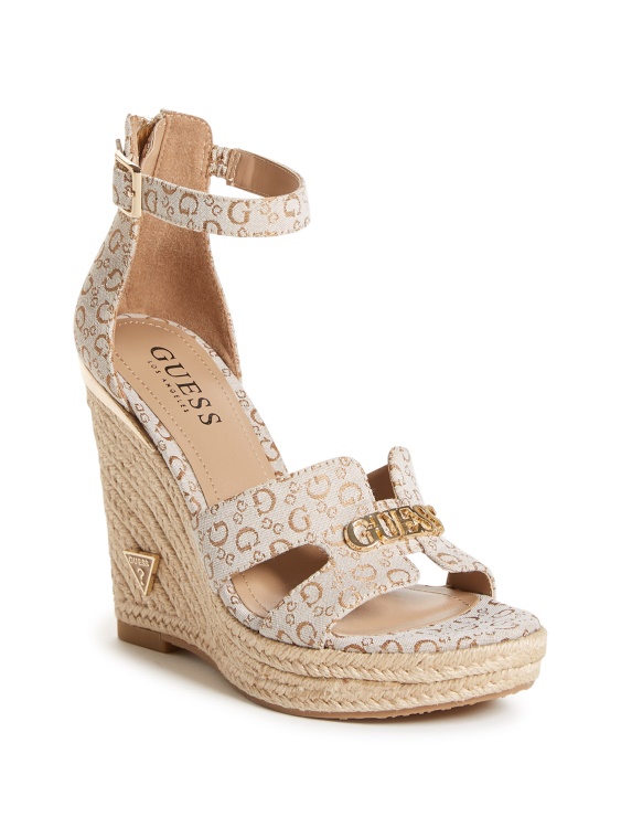 кафяви клинове Jessi Espadrille Guess