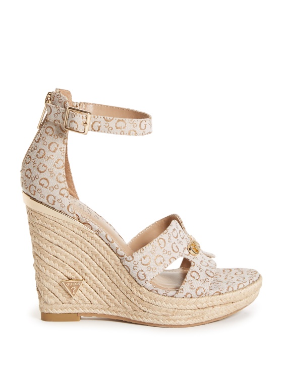 кафяви клинове Jessi Espadrille Guess