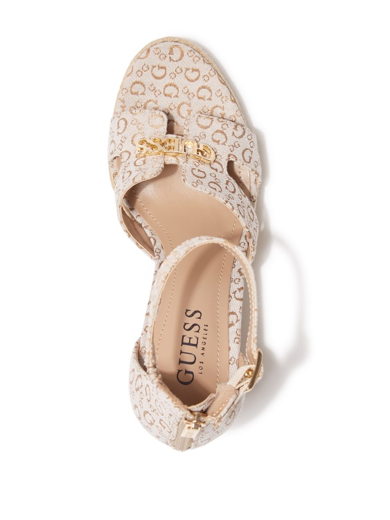 кафяви клинове Jessi Espadrille Guess