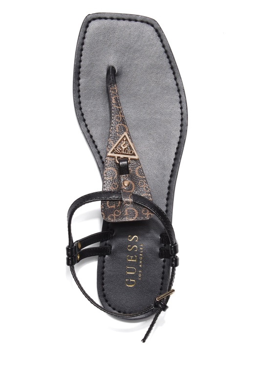 Кафяви сандали с T-kaiška Guess
