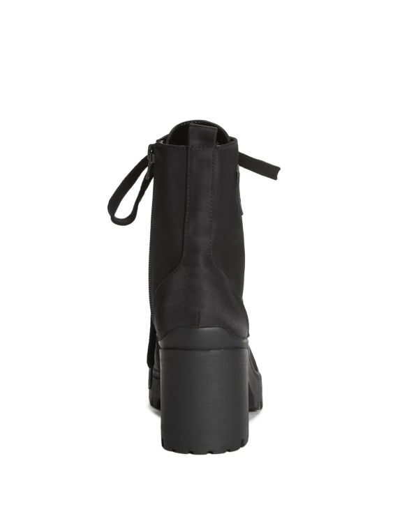 Guess Quincy найлонови боти с ток черни1