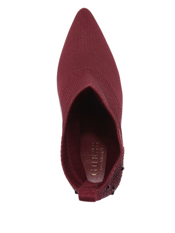 винени плетени ботуши с ток Guess