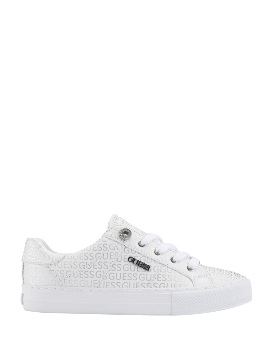 Guess Stripe Red Touch погледнете ниски маратонки от изкуствена кожа