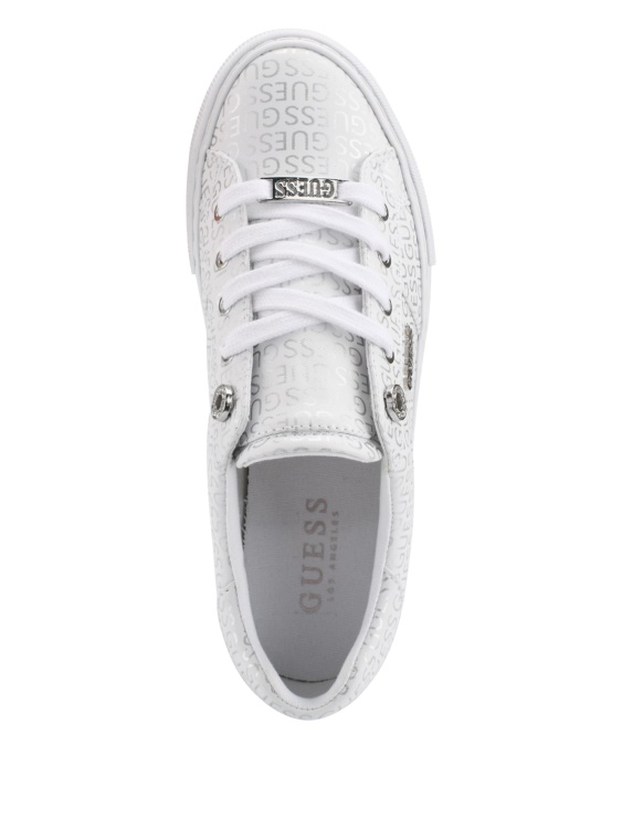 Guess Stripe Red Touch погледнете ниски маратонки от изкуствена кожа