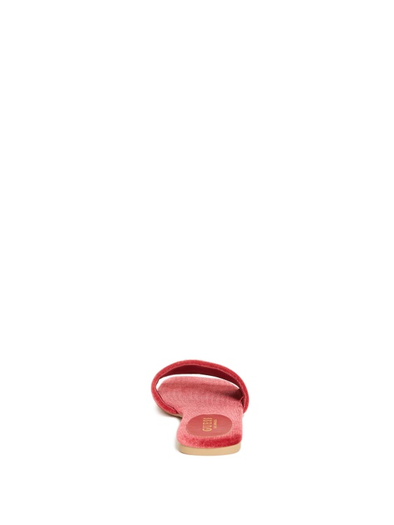 Guess Juliet Velvet Slide Wine