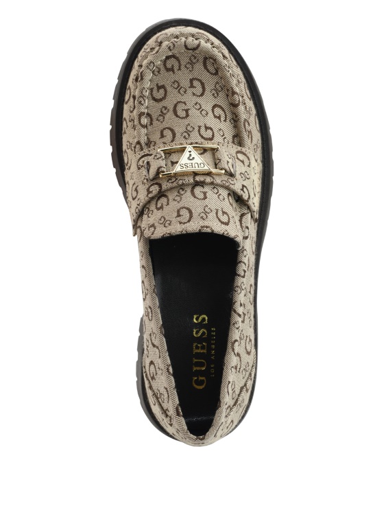 Guess At Last лого масивни мокасини на платформа Lt кафяво