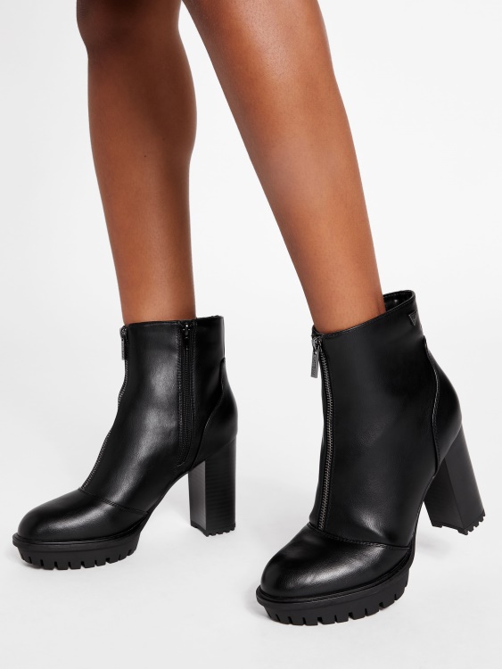 Emberly ботуши с цип Guess Black1