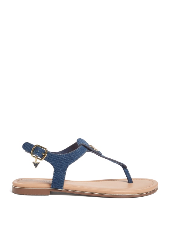 карамелени сандали с T-kaiška Denim Guess