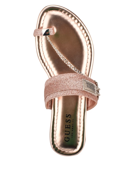 сандали с бляскава верига Landen Guess Blush