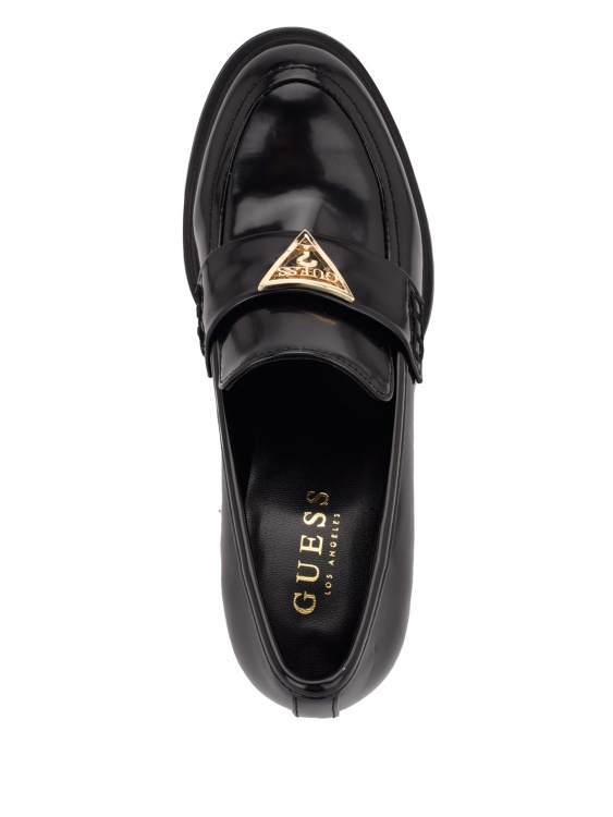 Embers Chunky Loafer Black1 Guess