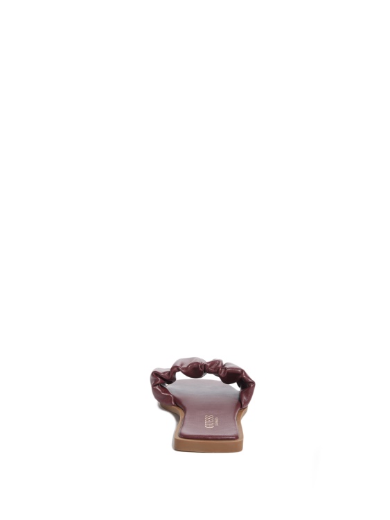 Karli Ruched Slides Guess Wine