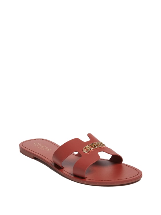 червени сандали Isabell Slide Guess