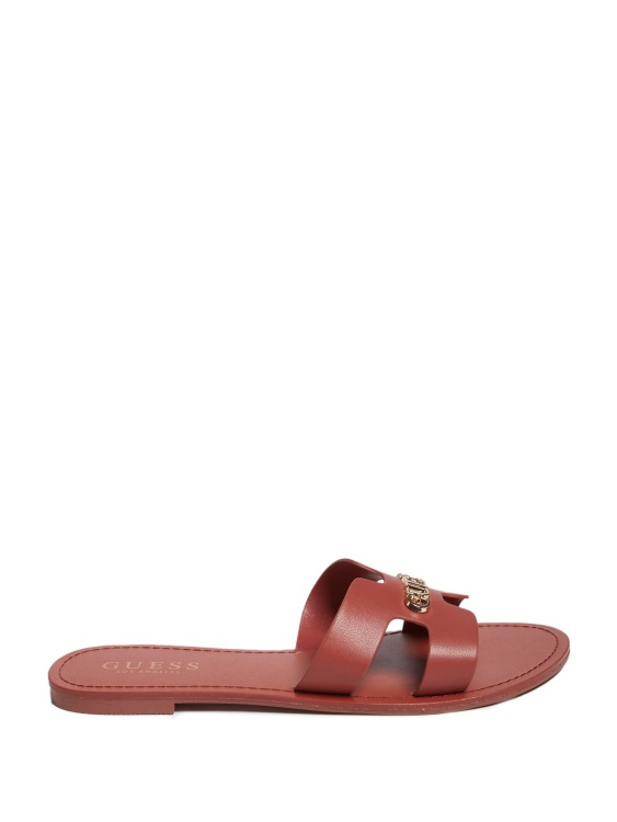 червени сандали Isabell Slide Guess