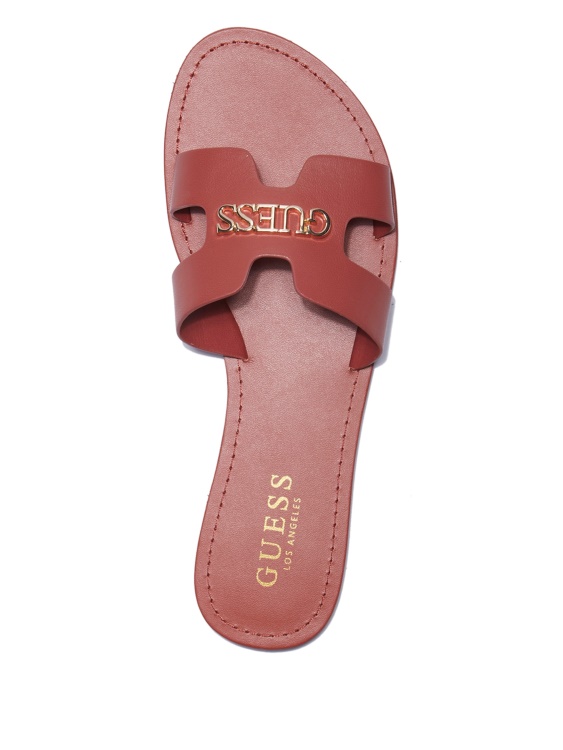 червени сандали Isabell Slide Guess