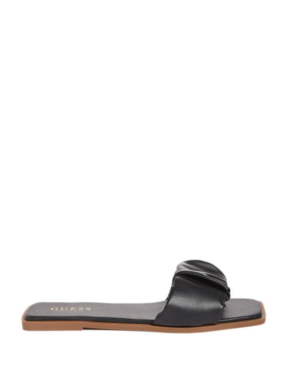 Karli Ruched Slides Guess Black