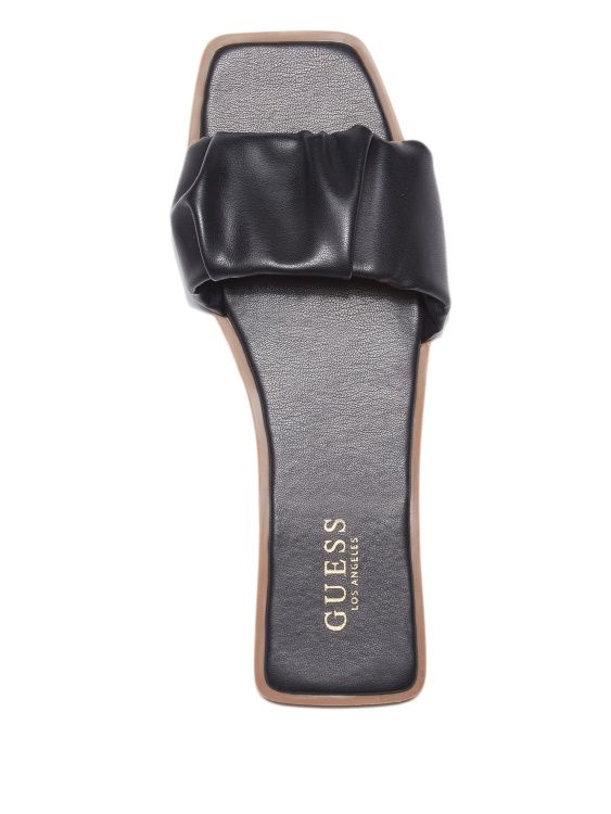 Karli Ruched Slides Guess Black